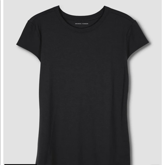 Universal Standard Tops - Universal Standard Ashley Cap Sleeve Tee Teal S-14